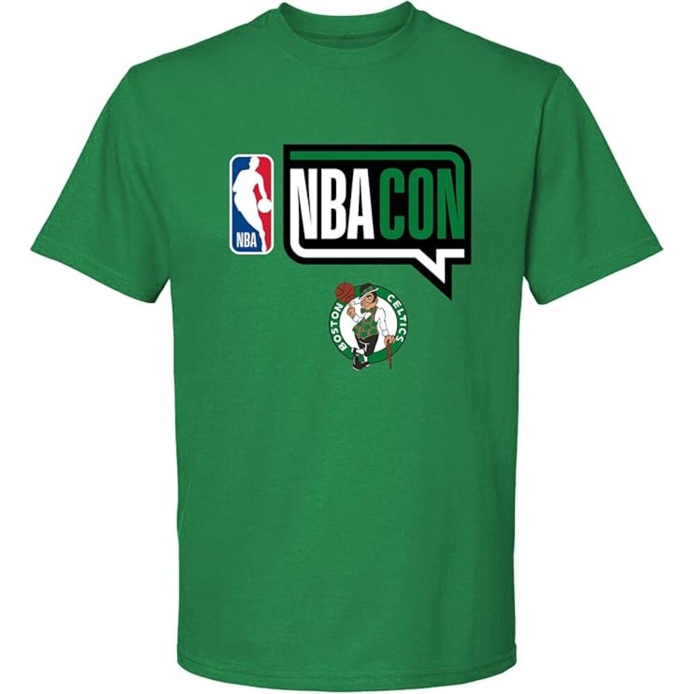 NWT NBA Con Men's Boston Celtics Team Logo Short Sleeve T‑Shirt - Size 2XL